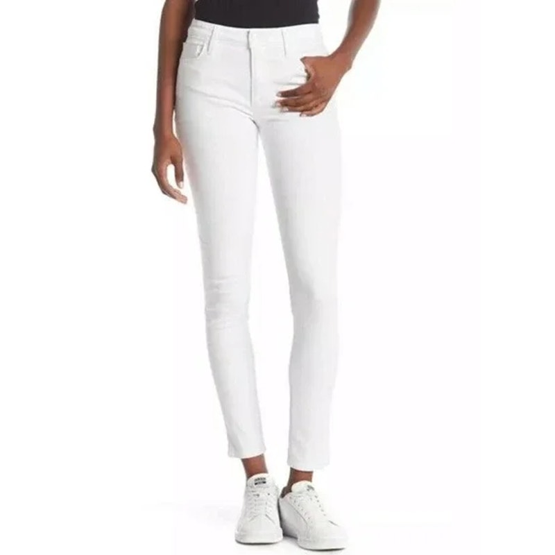 Joe's Jeans Boyfriend Slim Crop White Denim Jeans Women's Size 25 Nwt Cropped